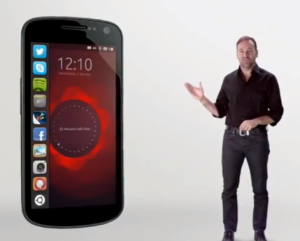 Pode ficar tranquilo, o Ubuntu Phone não será deste tamanho