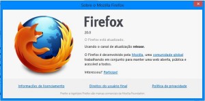 Firefox versão 20